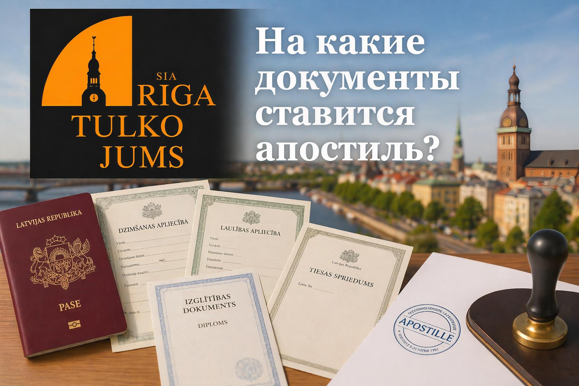 на какие документы ставится апостиль