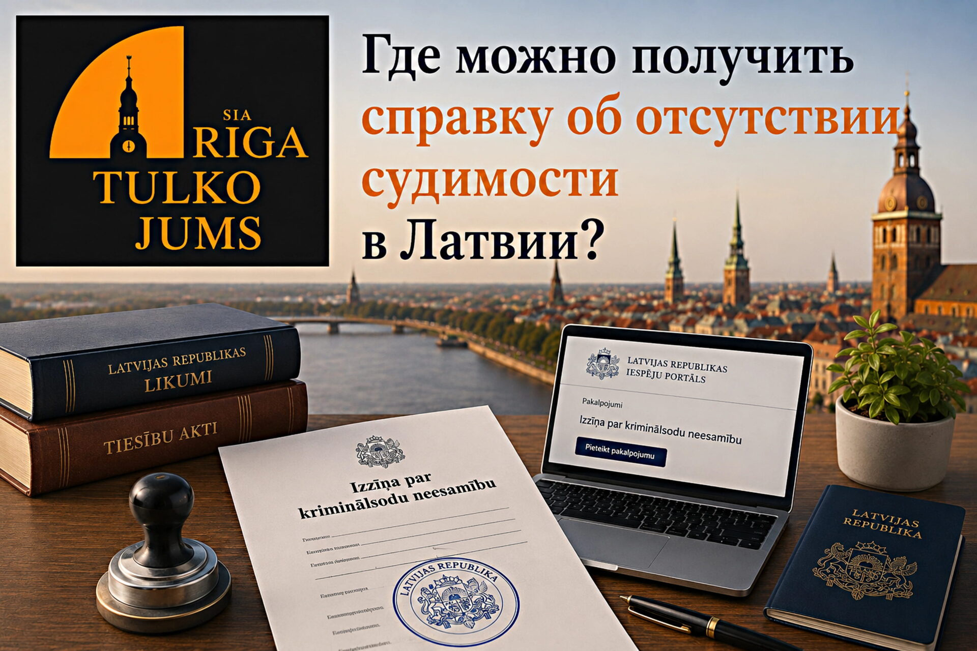 где можно получить справку об отсутствии судимости в Латвии